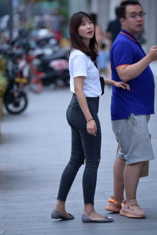 【小默赛帖】★逛街紧身美女★